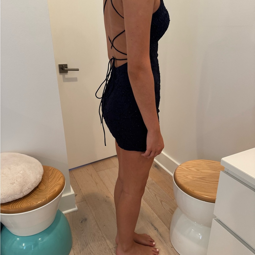 Faviana Glamour Navy Dress